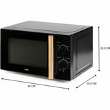 Microwave DOMO Black 700 W 20 L-3