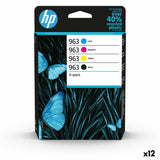 Original Ink Cartridge HP OFFICEJET PRO 9000 SERIES - Nº 963 Yellow Multicolour (12 Units)-0