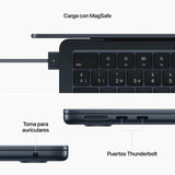 Laptop Apple  Macbook Air Apple M2 13,6" M2 8 GB RAM 512 GB SSD-2