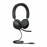 Headphones with Microphone Jabra EVOLVE2 40 Black-3