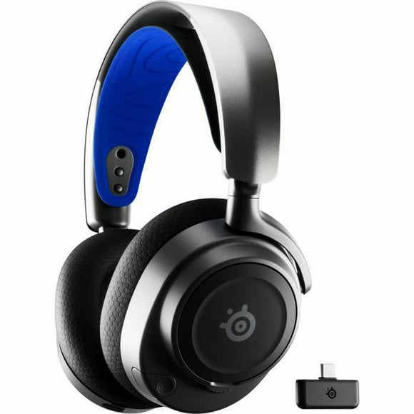Gaming Headset with Microphone SteelSeries 61559 Blue Black-0