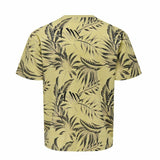 Men’s Short Sleeve T-Shirt Only & Sons Onskash Reg Leaf Aop Golden-2
