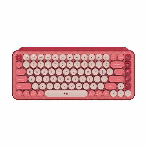 Keyboard Logitech POP French Multicolour Pink AZERTY AZERTY-0