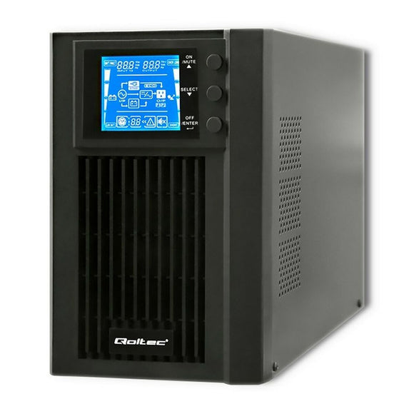 Uninterruptible Power Supply System Interactive UPS Qoltec 53042 800 W-0