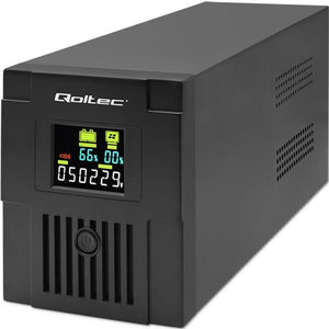 Uninterruptible Power Supply System Interactive UPS Qoltec 53771 1200 W-0