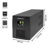 Uninterruptible Power Supply System Interactive UPS Qoltec 53771 1200 W-9