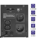 Uninterruptible Power Supply System Interactive UPS Qoltec 53771 1200 W-7