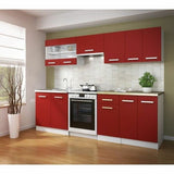 Kitchen furniture Red PVC Crystal Plastic Melamin 80 x 31 x 55 cm-2