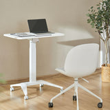 Desk MacLean MC-453W White Steel 80 x 52 cm-4