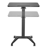 Desk MacLean MC-453B Black Steel 80 x 52 cm-8