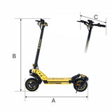 Electric Scooter Manta XRIDER F10 Yellow Black 800 W-4