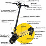 Electric Scooter Manta XRIDER F10 Yellow Black 800 W-3