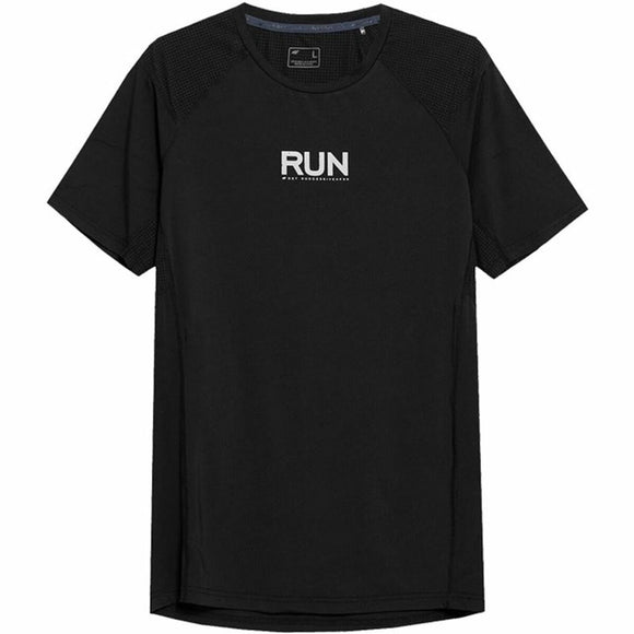 Men’s Short Sleeve T-Shirt 4F Run Black-0