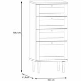 Chest of drawers Beige 50,4 x 41,4 x 108,8 cm-1