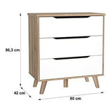 Chest of drawers Vankka Wood Oak (80 x 42 x 86,3 cm)-9