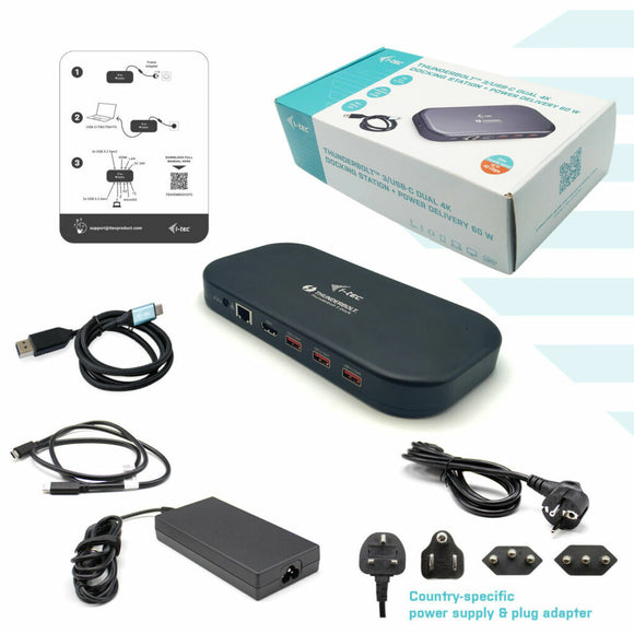 Dockstation i-Tec TB3HDMIDOCKPD Black-0