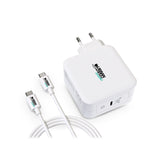 Wall Charger + USB C Cable Urban Factory GSC10UF White-0