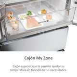 Combined Refrigerator Haier HFR5719EWMG 190 Silver-17