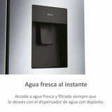 Combined Refrigerator Haier HFR5719EWMG 190 Silver-14