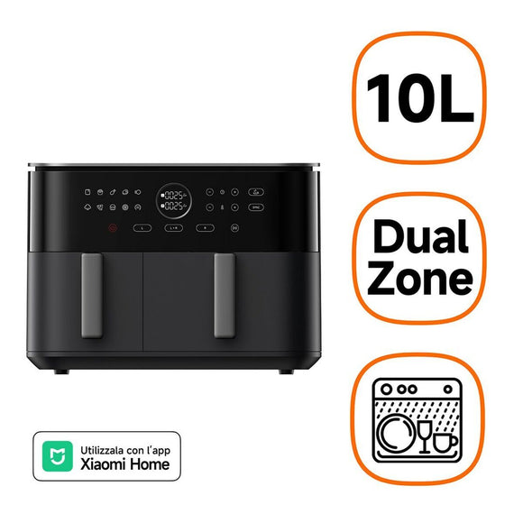 Air Fryer Xiaomi DUAL ZONE AF 10L Black 2700 W 10 L-0