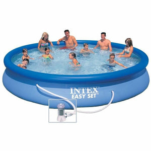 Inflatable pool Intex 28158NP Blue 457 x 84 cm-0