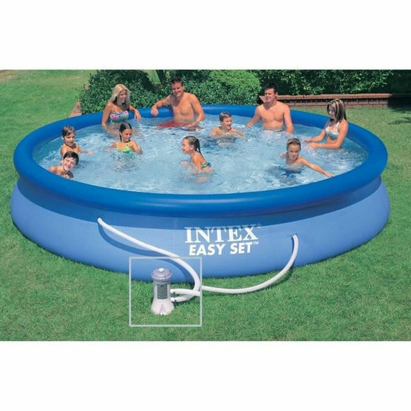 Inflatable pool NO NAME 28158NP INTEX Blue 457 x 84 cm-0