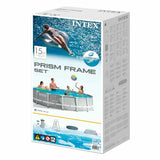 Removable pool Intex Prism Frame 457 x 107 cm 14.614 l Grey-1