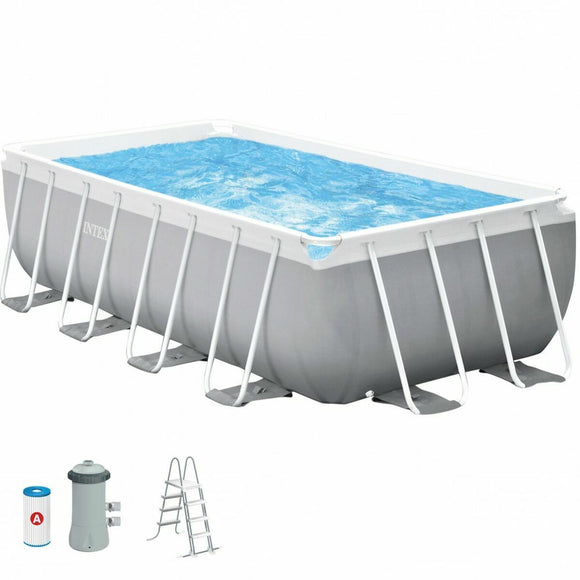 Detachable Pool Intex 8.418 l Rectangular 400 x 200 x 122 cm-0