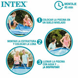 Detachable Pool Intex 8.418 l Rectangular 400 x 200 x 122 cm-1