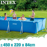 Removable pool Intex Frame 450 X 220 X 84 CM 7127 L Rectangular-4