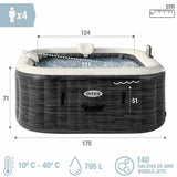 Inflatable Spa Colorbaby Purespa Burbujas Greystone Deluxe 795 L-3