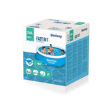 Inflatable pool Bestway Blue 1880 L 244 x 61 cm-2