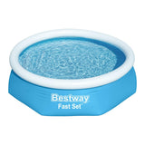 Inflatable pool Bestway Blue 1880 L 244 x 61 cm-2