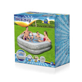 Inflatable pool Bestway Grey 213 x 206 x 53 cm-8
