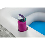 Inflatable pool Bestway Grey 213 x 206 x 53 cm-2