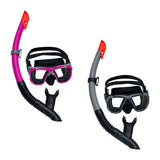 Snorkel Goggles and Tube Bestway Grey Pink Adult (1 Unit)-0