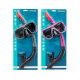 Snorkel Goggles and Tube Bestway Grey Pink Adult (1 Unit)-3