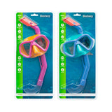 Snorkel Goggles and Tube for Children Bestway Blue Fuchsia (1 Unit)-3