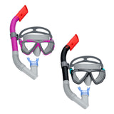 Snorkel Goggles and Tube Bestway Black Pink Adult (1 Unit)-0
