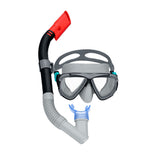 Snorkel Goggles and Tube Bestway Black Pink Adult (1 Unit)-4