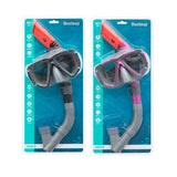 Snorkel Goggles and Tube Bestway Black Pink Adult (1 Unit)-3