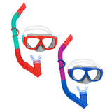 Snorkel Goggles and Tube for Children Bestway Blue Orange (1 Unit)-0