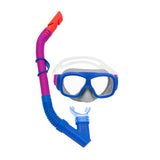 Snorkel Goggles and Tube for Children Bestway Blue Orange (1 Unit)-4