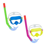 Snorkel Goggles and Tube for Children Bestway Yellow (1 Unit)-0