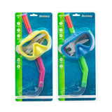 Snorkel Goggles and Tube for Children Bestway Yellow (1 Unit)-3