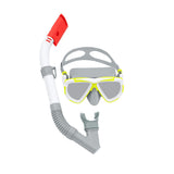 Snorkel Goggles and Tube Bestway White Dark blue Adult (1 Unit)-5
