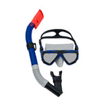 Snorkel Goggles and Tube Bestway White Dark blue Adult (1 Unit)-4