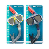 Snorkel Goggles and Tube Bestway White Dark blue Adult (1 Unit)-3