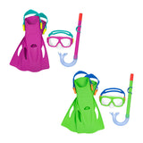 Diving Goggles with Snorkle and Fins Bestway 37-41 (1 Unit)-0