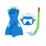 Diving Goggles with Snorkle and Fins Bestway 24-27 Blue (1 Unit)-5